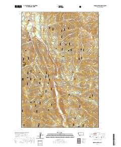 USGS US Topo 7.5-minute map for Horse Mountain MT 2020