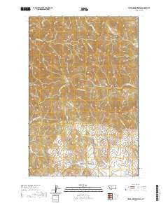 USGS US Topo 7.5-minute map for Hound Creek Reservoir MT 2020