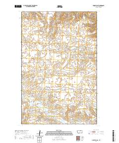 USGS US Topo 7.5-minute map for Hubert Hill SE MT 2020