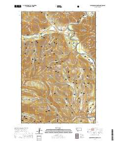 USGS US Topo 7.5-minute map for Huckleberry Mountain MT 2020