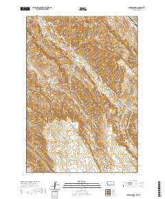 USGS US Topo 7.5-minute map for Hunters Creek MTWY 2020