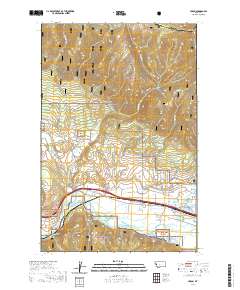 USGS US Topo 7.5-minute map for Huson MT 2020