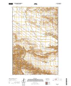 USGS US Topo 7.5-minute map for Iliad MT 2020
