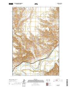 USGS US Topo 7.5-minute map for Intake MT 2020