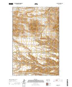 USGS US Topo 7.5-minute map for Jiggs Flat MT 2020