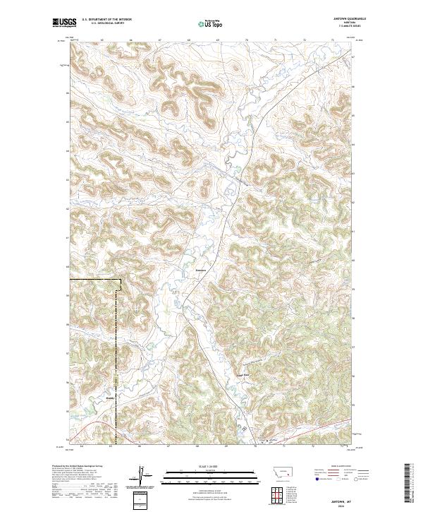 US Topo 7.5-minute map for Jimtown MT
