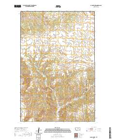 USGS US Topo 7.5-minute map for John Coulee MT 2020