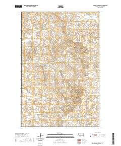 USGS US Topo 7.5-minute map for Johnson Coulee East MT 2020