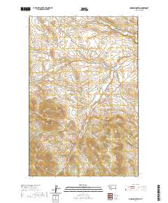 USGS US Topo 7.5-minute map for Johnson Mountain MT 2020