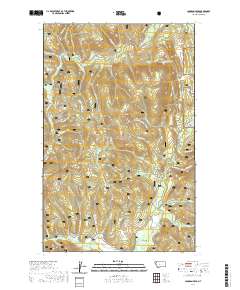 USGS US Topo 7.5-minute map for Johnson Peak MT 2020