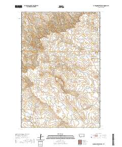 USGS US Topo 7.5-minute map for Johnson Reservoir NE MT 2020