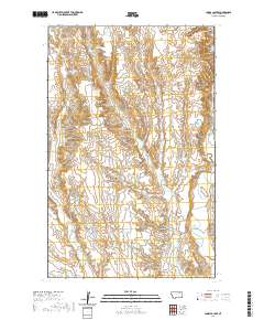 USGS US Topo 7.5-minute map for Jones Coulee MT 2020