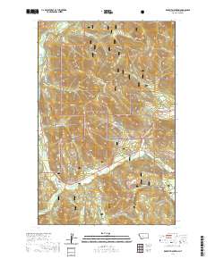 USGS US Topo 7.5-minute map for Kenelty Mountain MT 2020