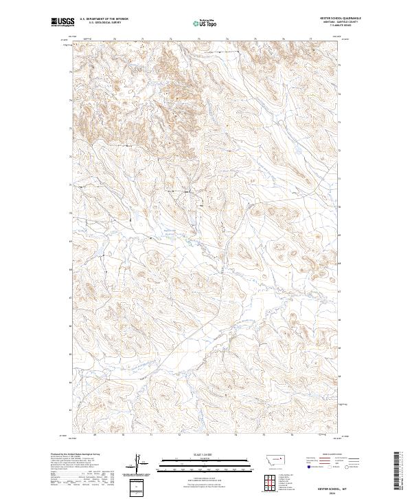 US Topo 7.5-minute map for Kester School MT