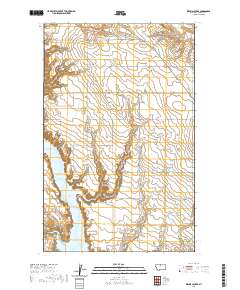 USGS US Topo 7.5-minute map for Kiehns Coulee MT 2020