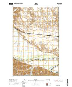 USGS US Topo 7.5-minute map for Kintyre MT 2020