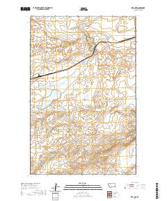 USGS US Topo 7.5-minute map for Kipp Lake MT 2020