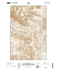 USGS US Topo 7.5-minute map for Kisler Butte MT 2020