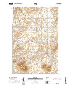 USGS US Topo 7.5-minute map for Knees MT 2020