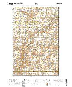 USGS US Topo 7.5-minute map for Knees NE MT 2020