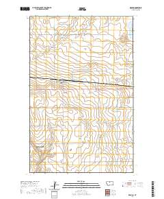 USGS US Topo 7.5-minute map for Kremlin MT 2020