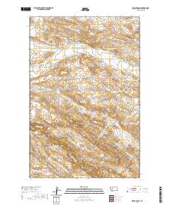 USGS US Topo 7.5-minute map for Krone Ranch MT 2020