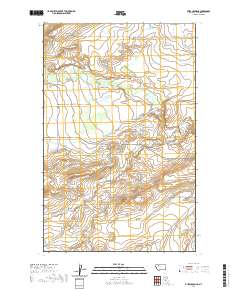 USGS US Topo 7.5-minute map for Kuka Crossing MT 2020