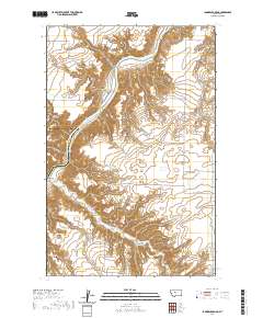 USGS US Topo 7.5-minute map for Lander Crossing MT 2020