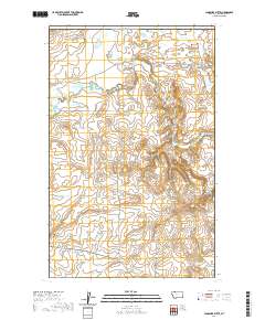 USGS US Topo 7.5-minute map for Landslide Butte MT 2020