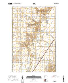 USGS US Topo 7.5-minute map for Laredo MT 2020
