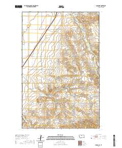 USGS US Topo 7.5-minute map for Laredo NE MT 2020