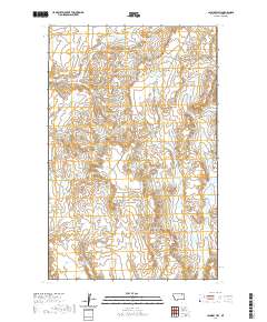 USGS US Topo 7.5-minute map for Laundry Hill MT 2020