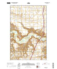 USGS US Topo 7.5-minute map for Ledger NW MT 2020