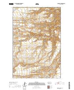 USGS US Topo 7.5-minute map for Leiberg Coulee MT 2020