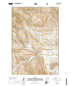 USGS US Topo 7.5-minute map for Lennep MT 2020