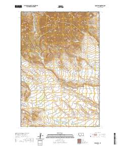 USGS US Topo 7.5-minute map for Lewis Peak MT 2020
