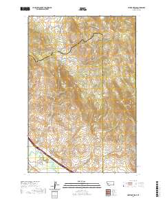 USGS US Topo 7.5-minute map for Limestone Ridge MT 2020