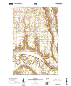 USGS US Topo 7.5-minute map for Lindeke Coulee MT 2020