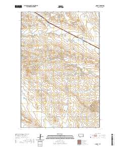 USGS US Topo 7.5-minute map for Lindsay MT 2020
