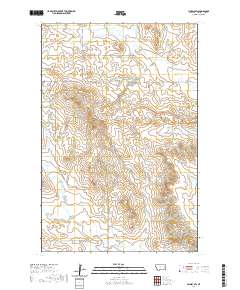 USGS US Topo 7.5-minute map for Lindsay SW MT 2020