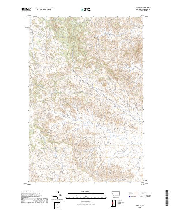 US Topo 7.5-minute map for Locate SW MT