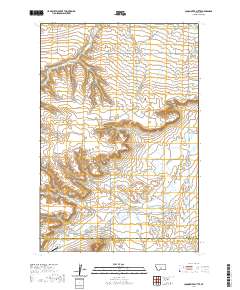 USGS US Topo 7.5-minute map for Locomotive Butte MT 2020