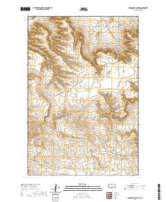 USGS US Topo 7.5-minute map for Locomotive Butte SE MT 2020