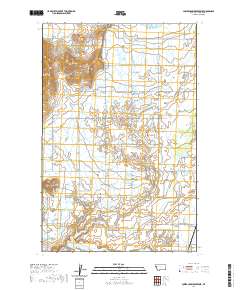 USGS US Topo 7.5-minute map for Lower Crow Reservoir MT 2020
