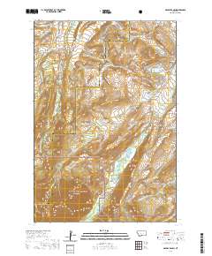 USGS US Topo 7.5-minute map for Mackay Ranch MT 2020