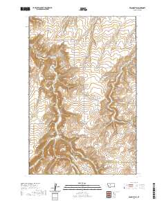 USGS US Topo 7.5-minute map for Mahoney Hill MT 2020