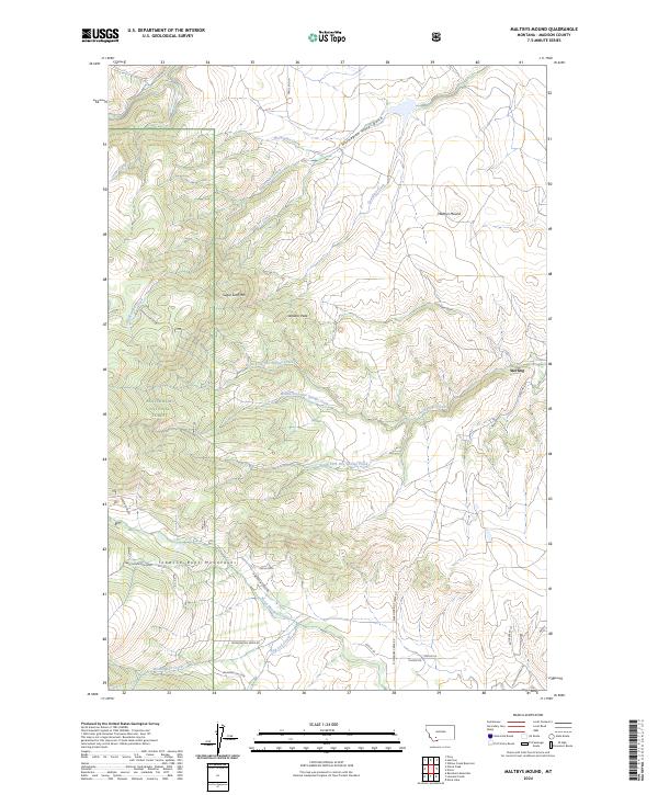 US Topo 7.5-minute map for Maltbys Mound MT