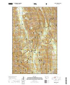 USGS US Topo 7.5-minute map for Mantrap Fork MT 2020