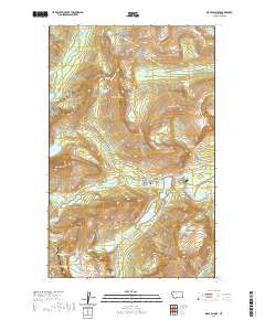 USGS US Topo 7.5-minute map for Many Glacier MT 2020