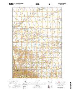 USGS US Topo 7.5-minute map for Martin Coulee MT 2020